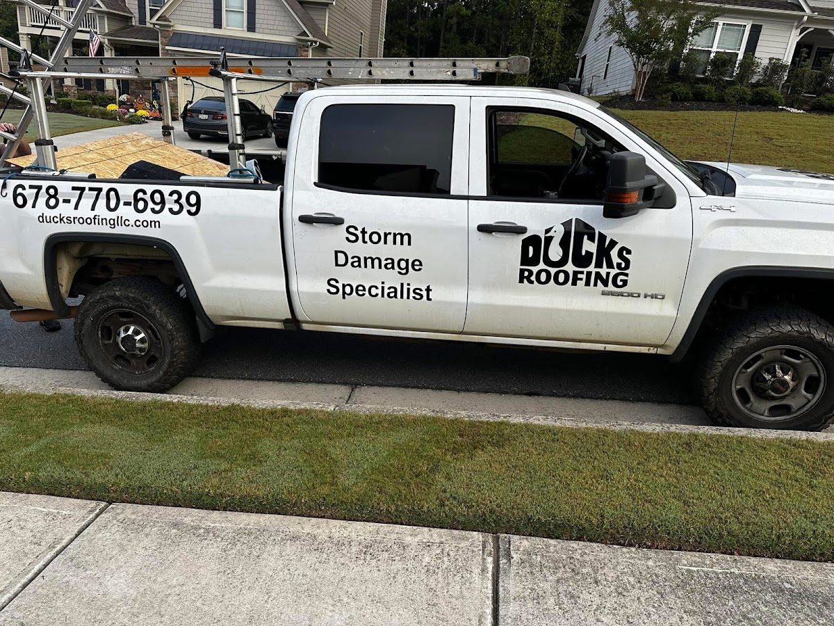 Ducks Roofing truck